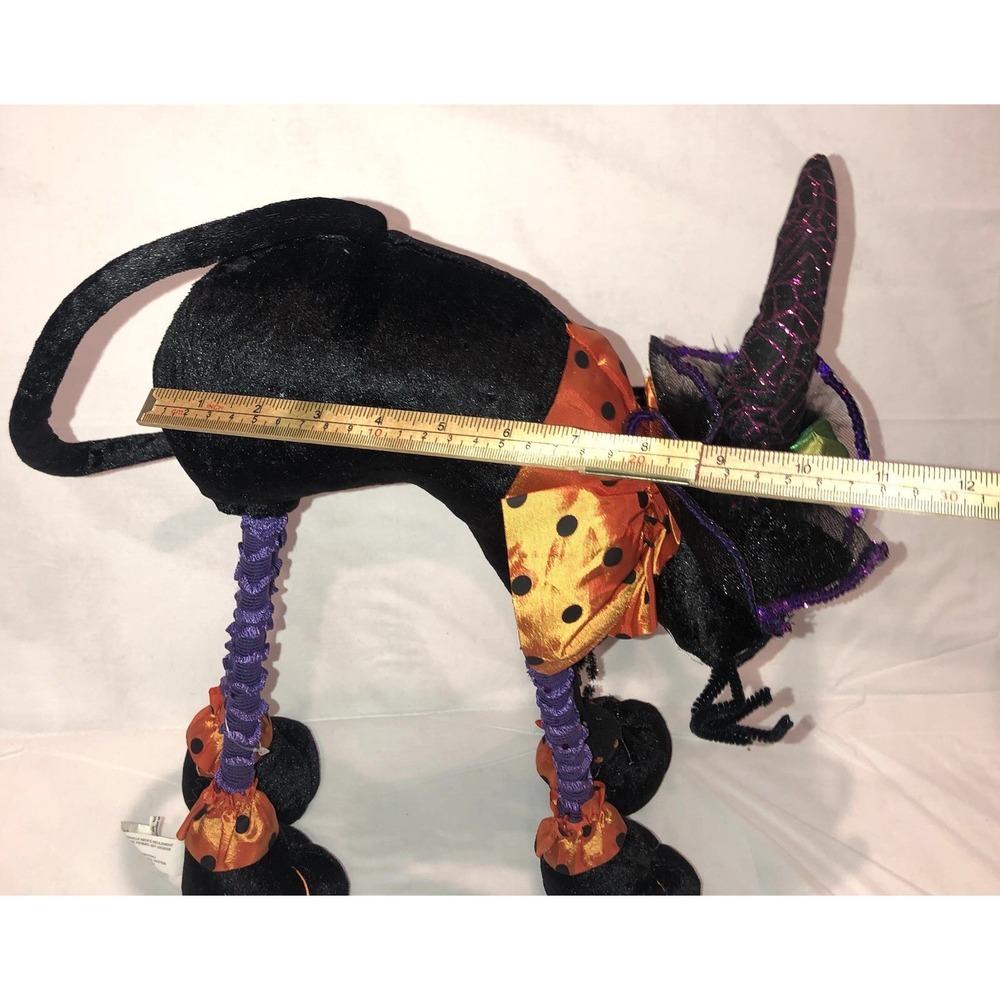 HALLOWEEN Pier 1 Black Cat Dangling Spiders Beanbag weighted feet Witch Hat - Picture 9 of 10